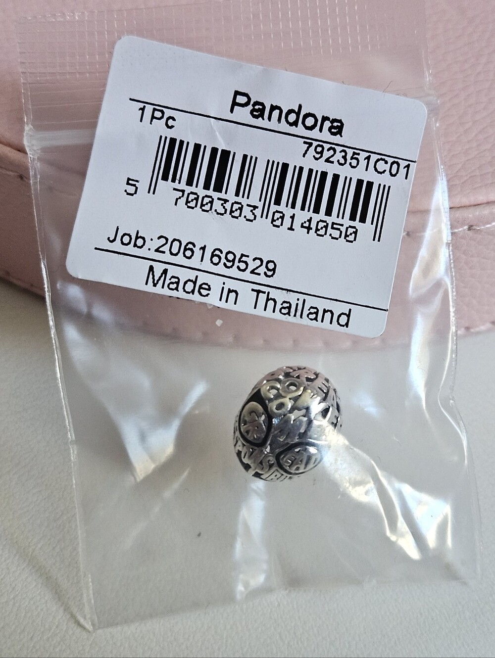 Pandora Sterling Silver Spiderman ' Great Power Comes Responsability' New!